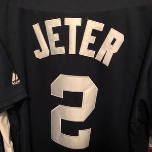 Derek Jeter #2 Navy Blue Jersey